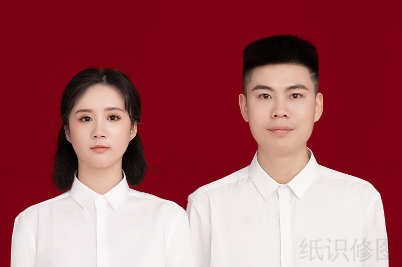 结婚登记照精修原图案例